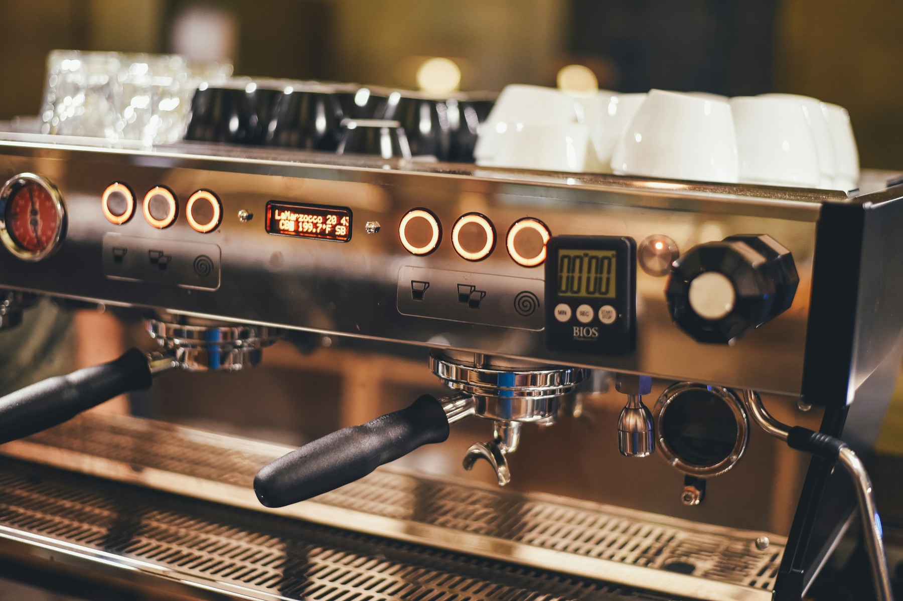 Multi-group commercial espresso machine